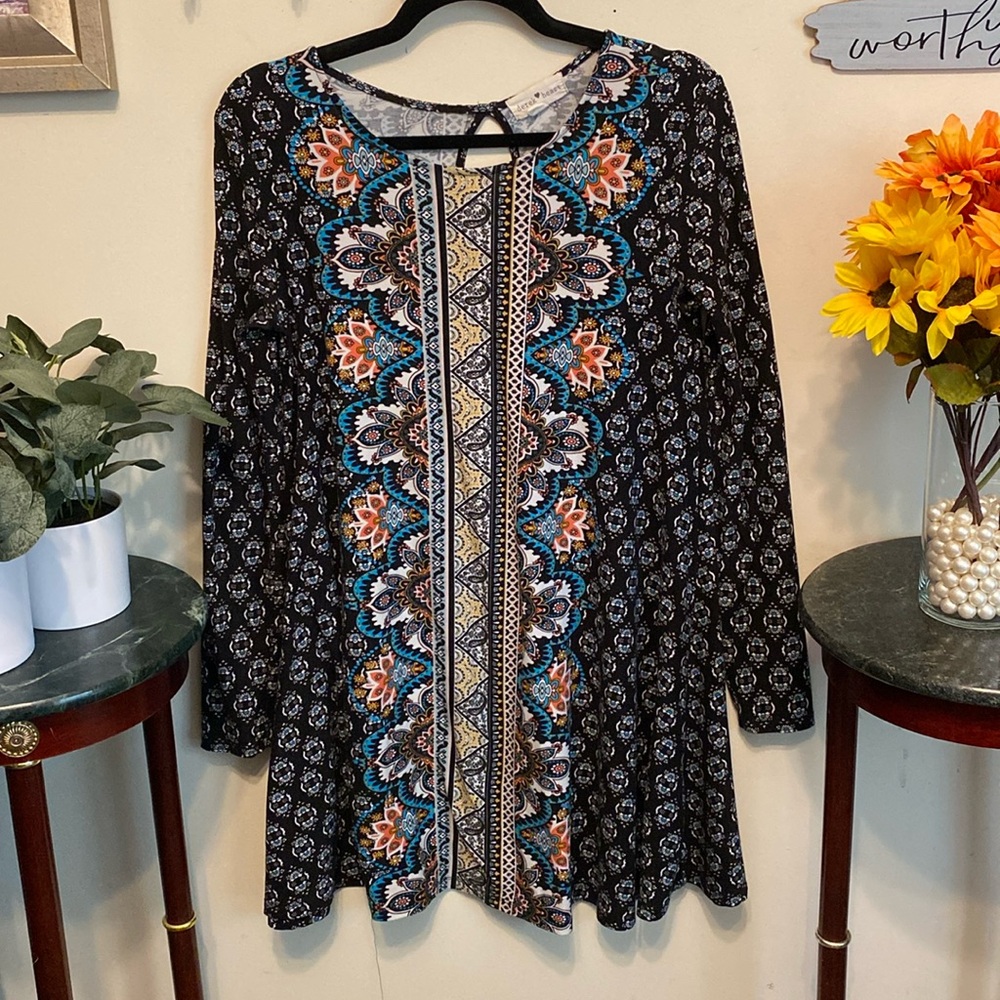 Derek Heart Boho Dress. Very Cute and Soft. Pullover Style. Sz Small.